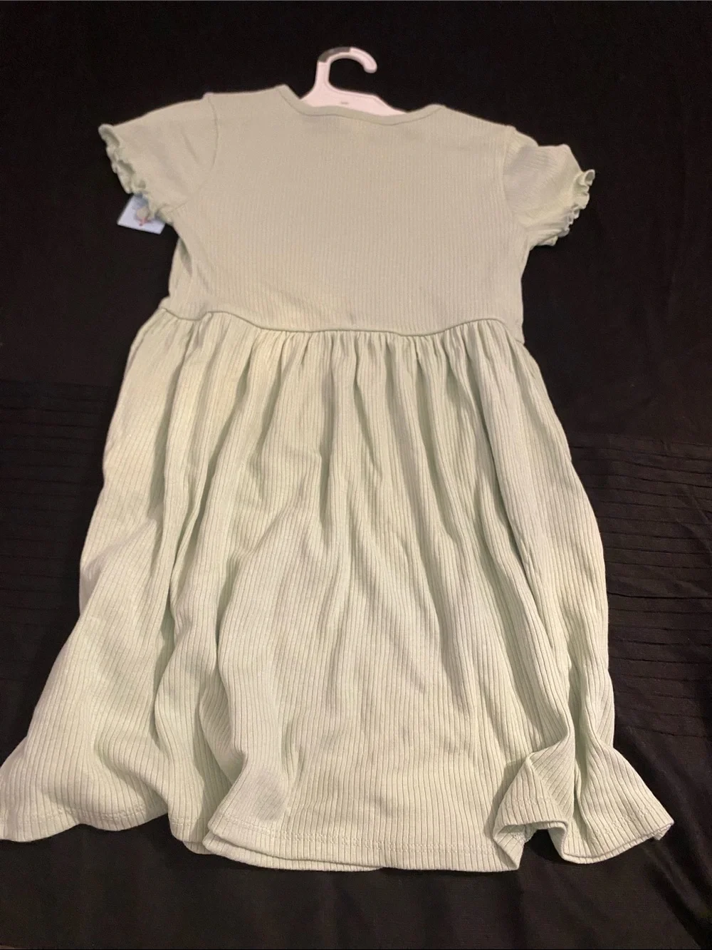Cat & Jack Light Mint Ribbed Knit Girls' Dress